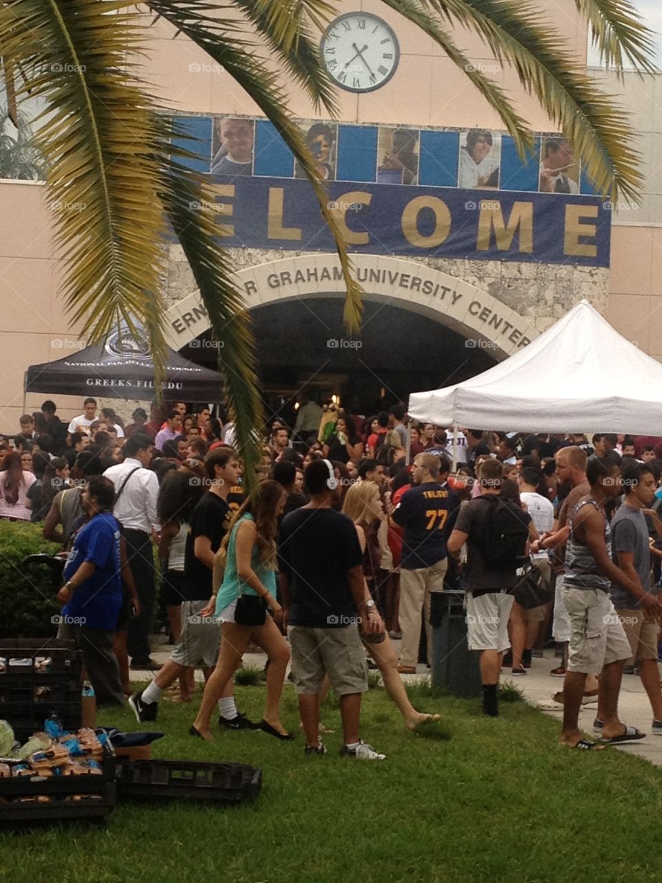 My first day in college as a freshman at Florida International University in Miami. Naturally they held a barbecue aka a party for us. 
