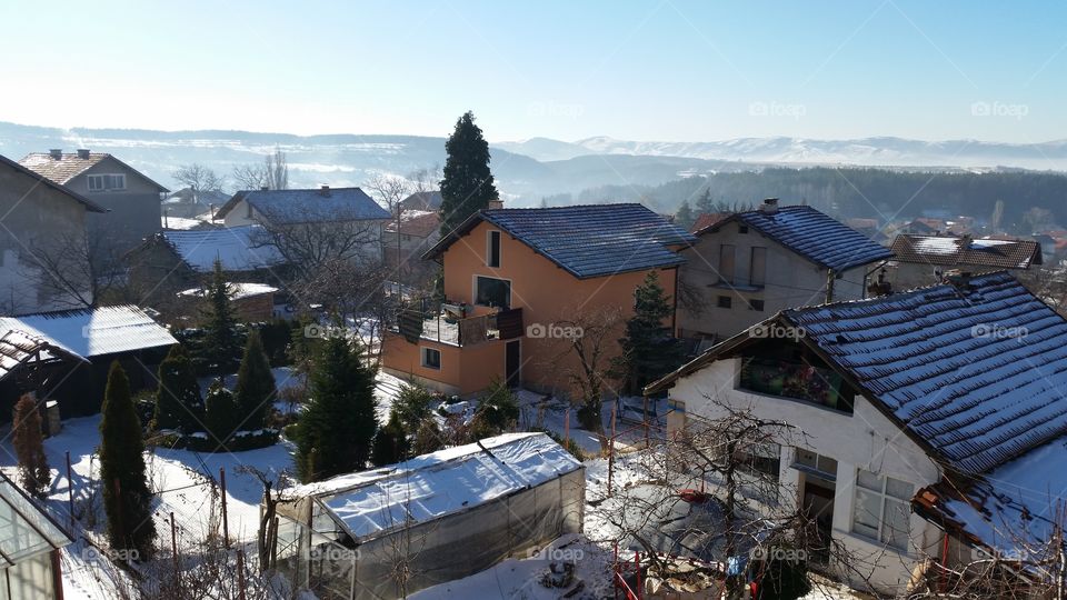 Snow, House, Winter, Building, Mountain