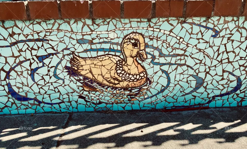 Watts California.  Mosaics that took 30 years to complete