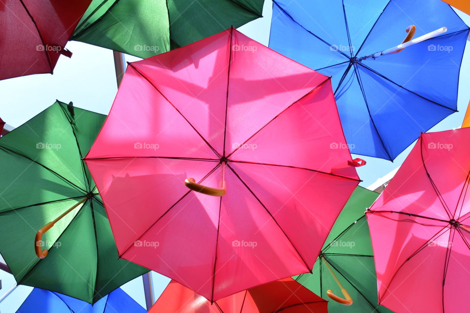 Colorful umbrellas