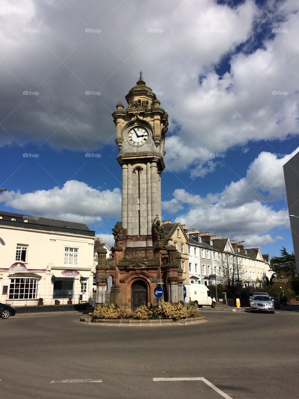 The roundabout clock tower - Exeter