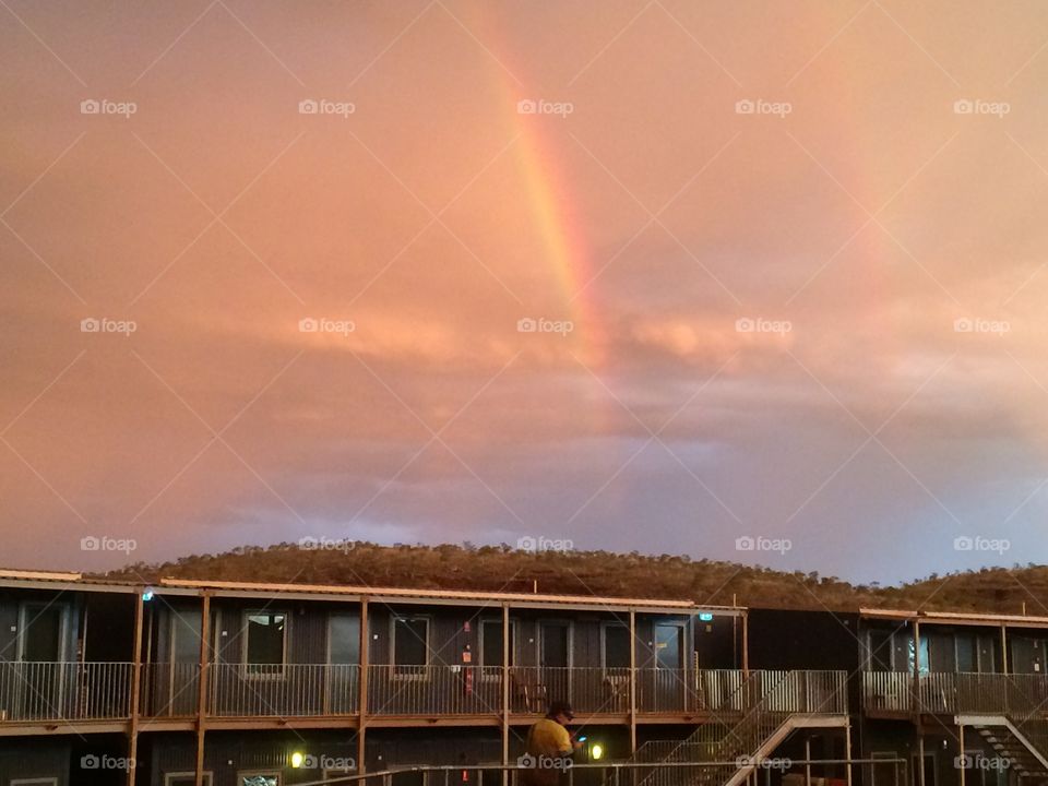 Rainbow 🌈 over Kangi camp