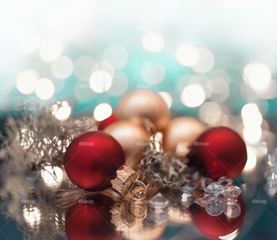 Glitter macro light beautiful bokeh background decor