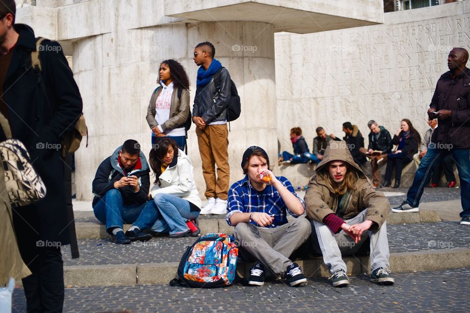 People, Child, Religion, Street, Group