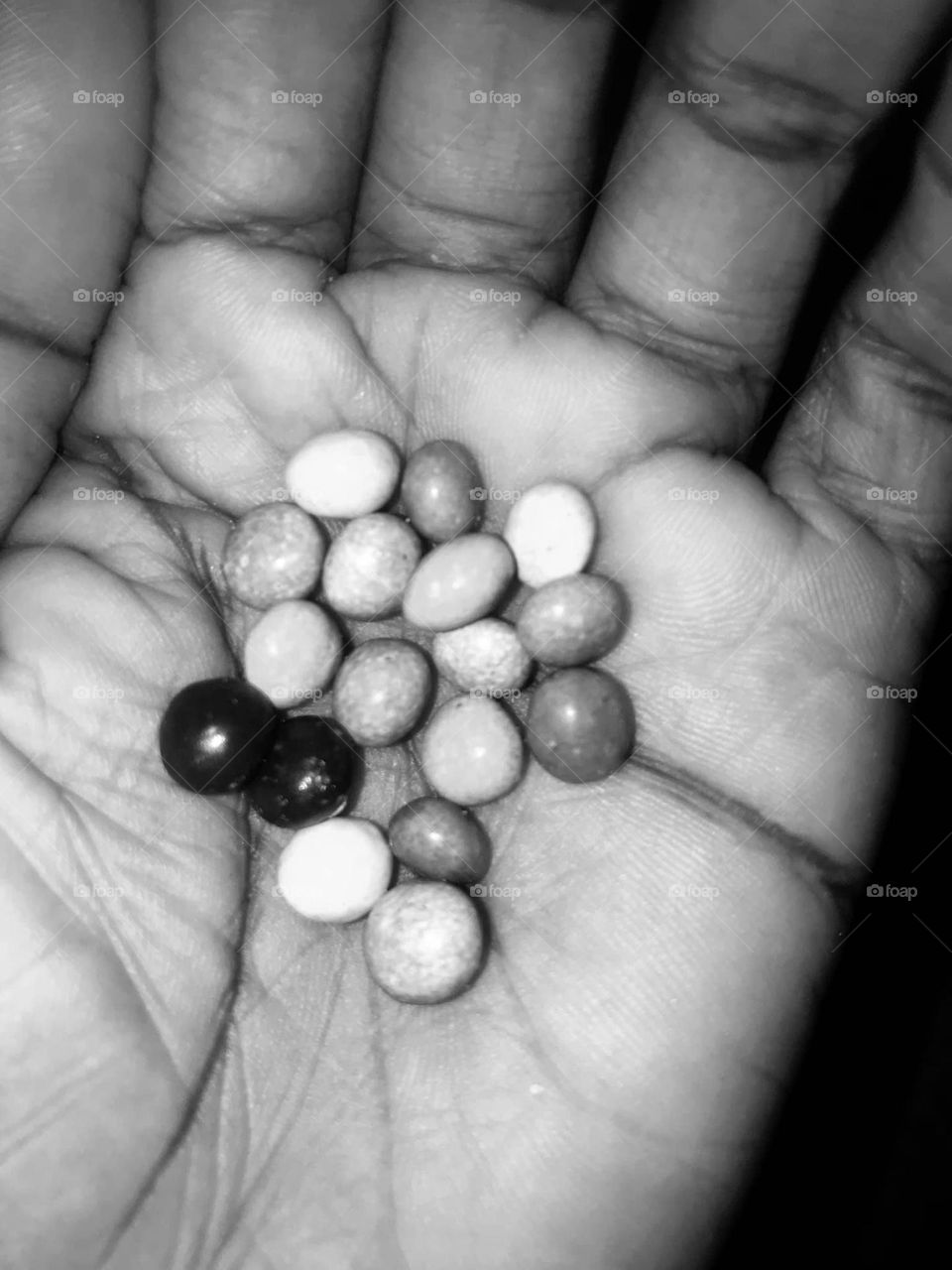 i want to sell this candies filtered on a black and white because i believe that black is beautiful 