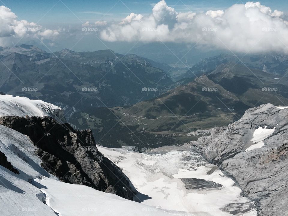 Aletsch Glacier, Junfraujoch, Alps, Switzerland
