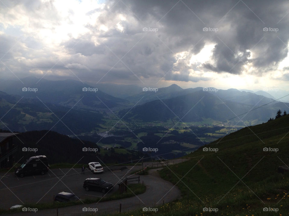 clouds sun austria valley by petruslindh
