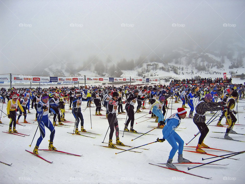 snow winter sport marathon by focused