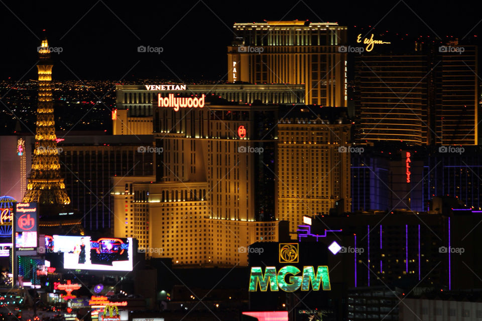 Shot of the famous Las Vegas Strip