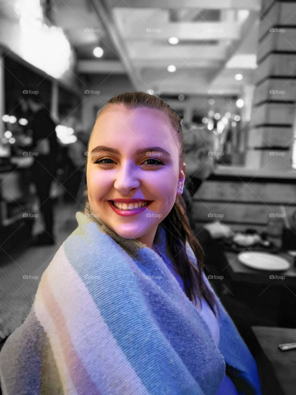 enjoying a nice evening at the restaurant