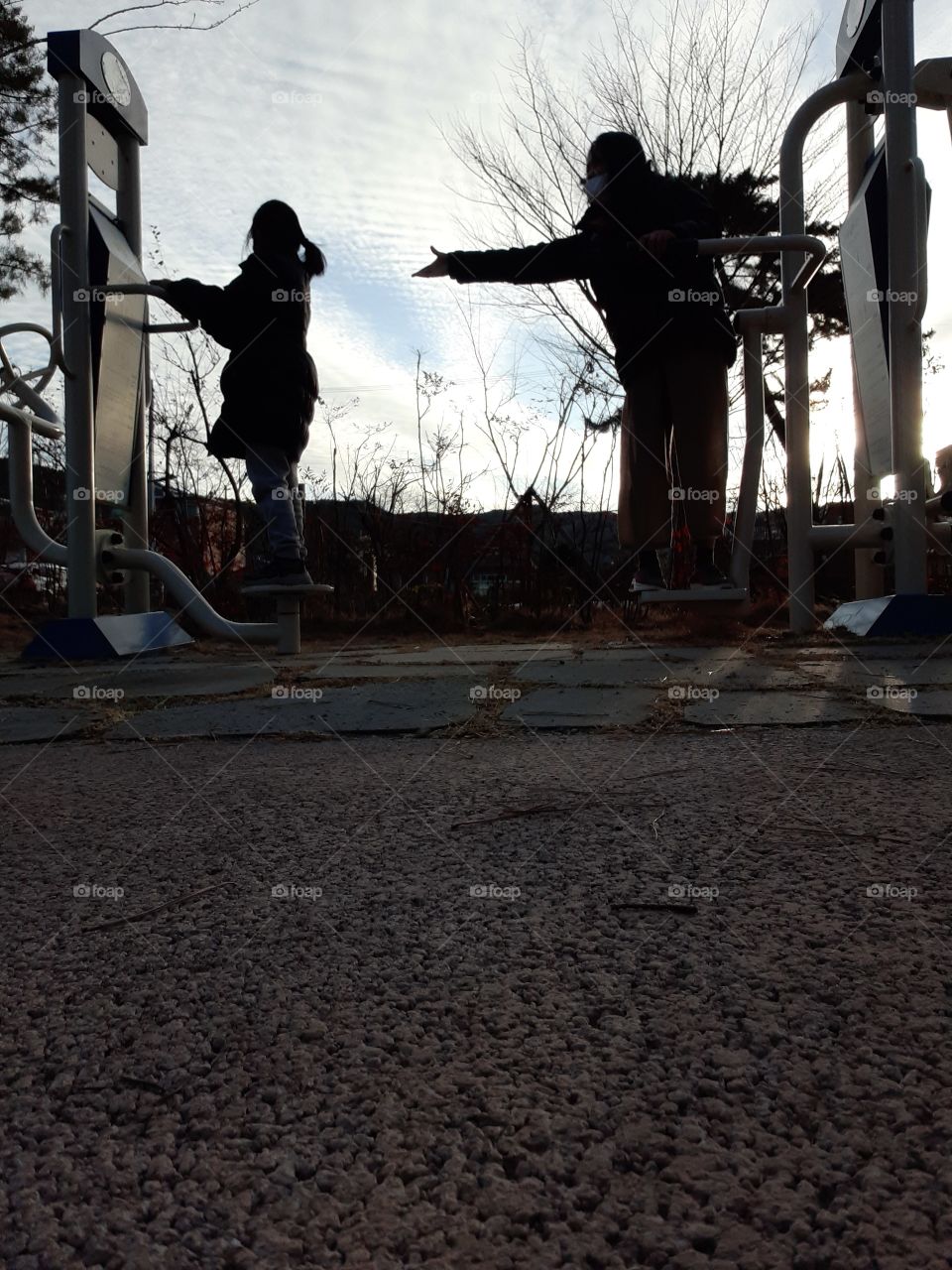 enjoying with my girl outside while doing some exercise. she loves teasing and she loves me to tease here. we're just having a good time together.