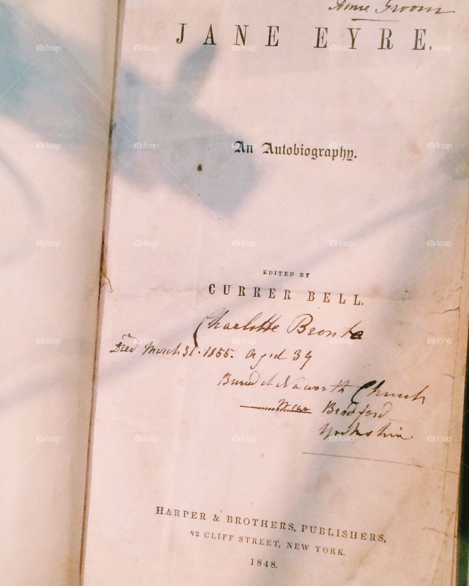 Photo of original Jane eyre at the Brontë house in England 