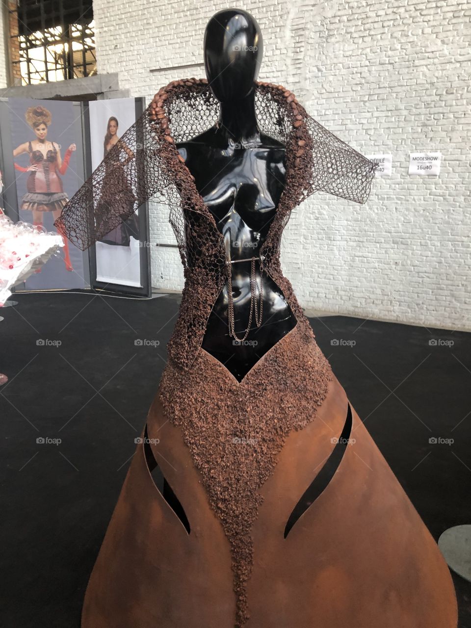 Sweet dress made from chocolate