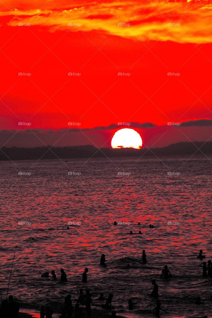 red sunset