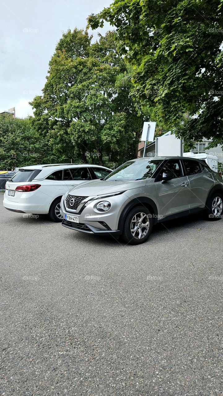 A private car parked in Helsinki, the capital of Finland