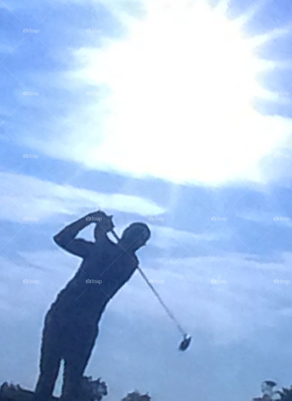 Golf silhouette 