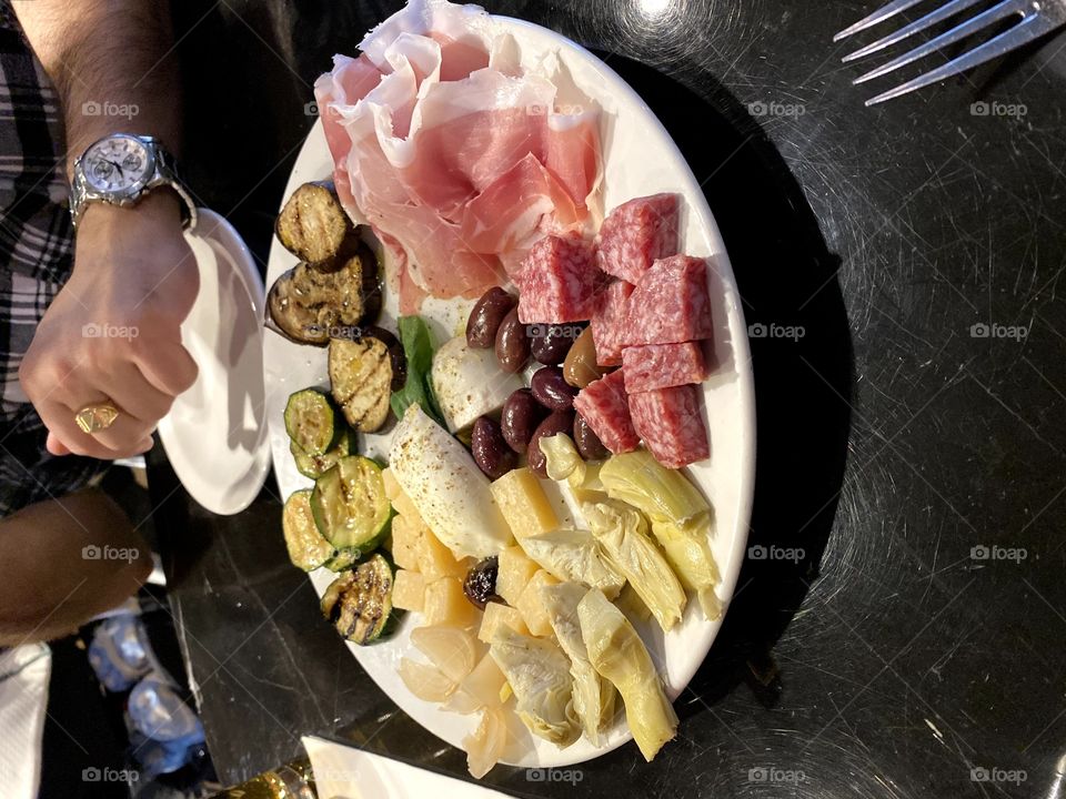 Cena variada a base de quesos