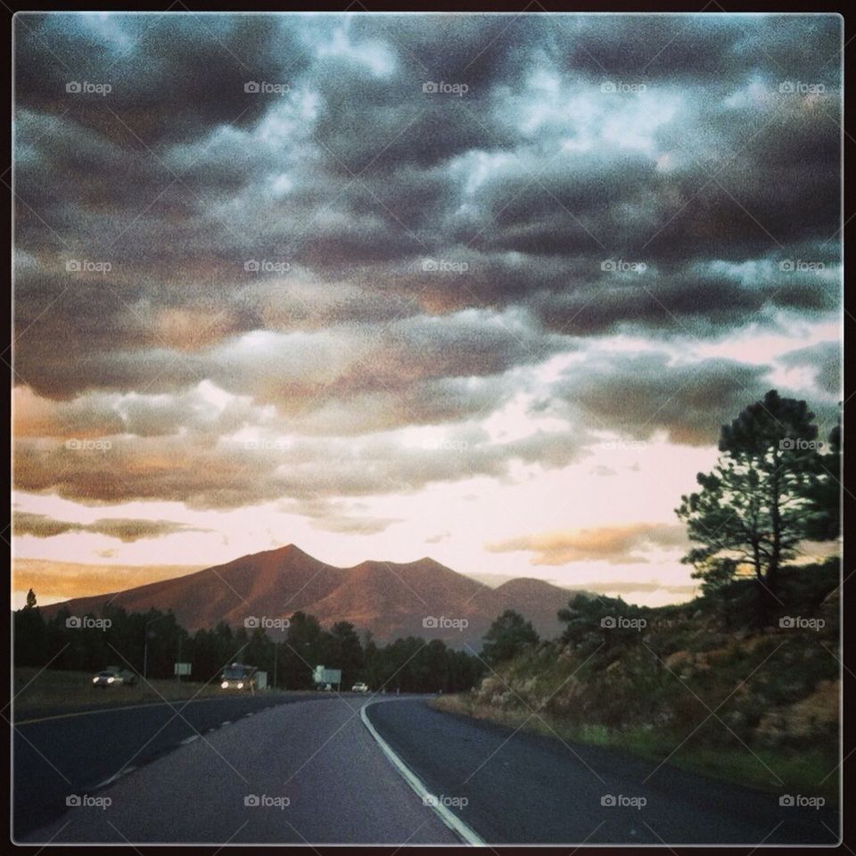 On the road to Flagstaff, Arizona