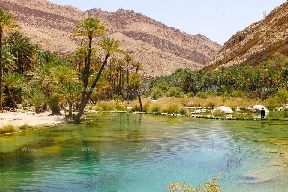 Nature beauty at Wadi Bani Khalid Muscat Oman