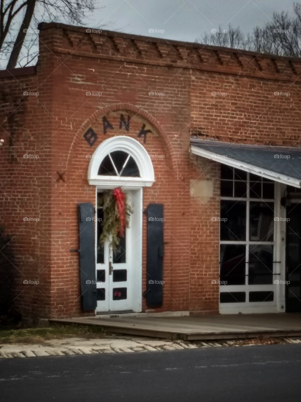 Old bank in Arrow Rock, Missouri.