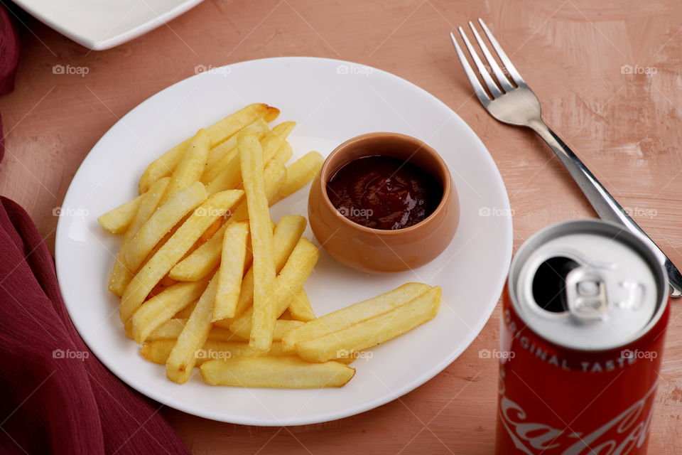 French fries in a plate