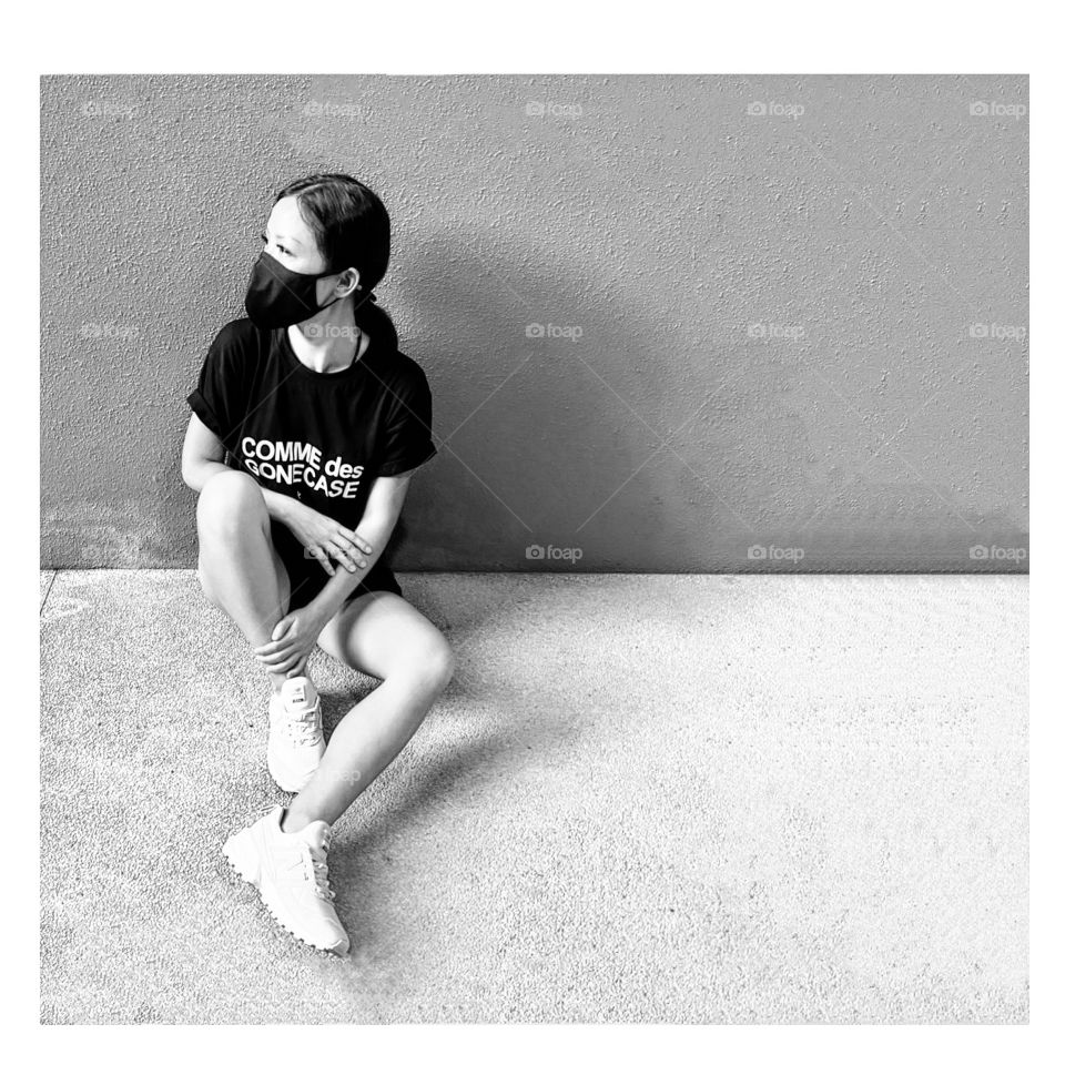 Black Friday shopping asian woman