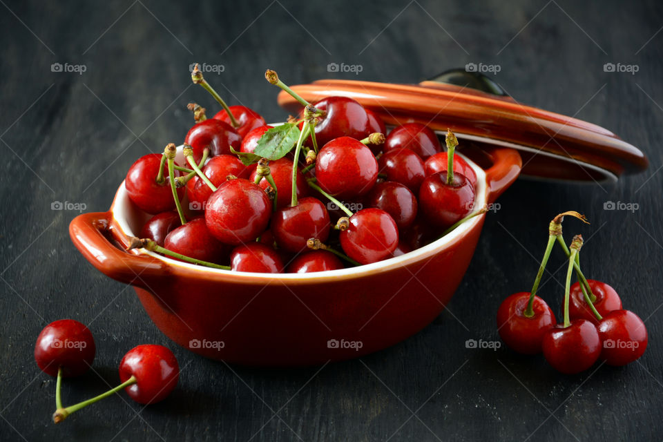 Fresh cherries