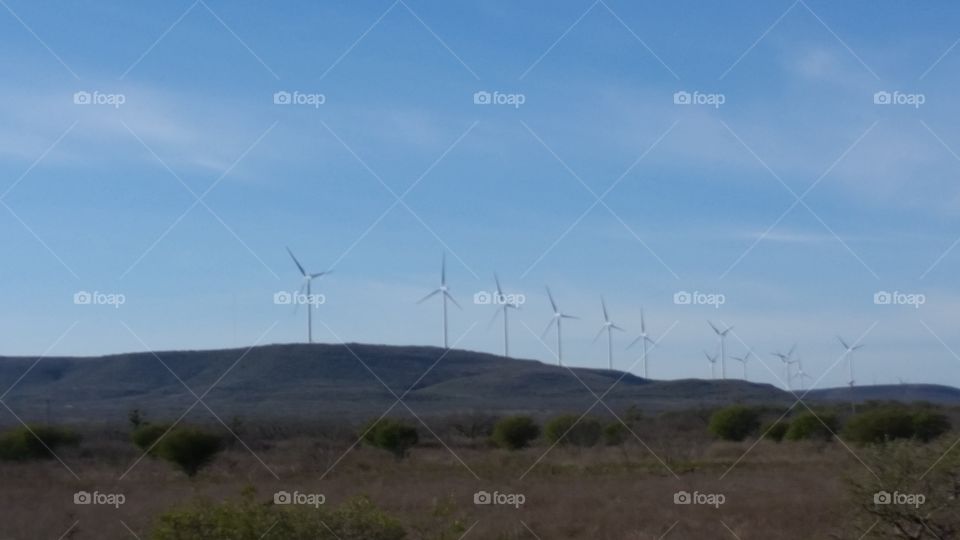 wind turbines, Uvalde Estates, TX