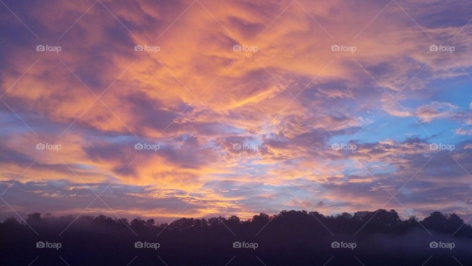 Sunrise. first shot of the morning