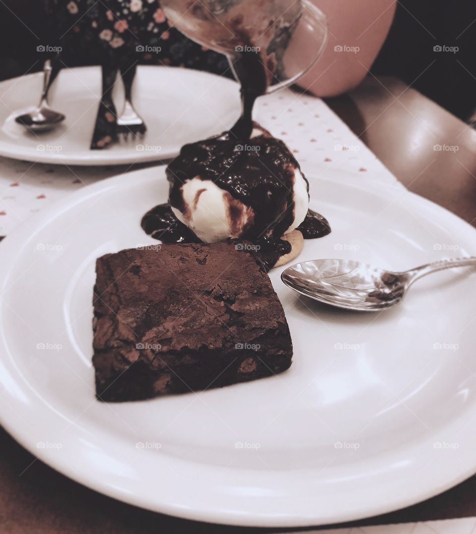 Brownie + sorvete