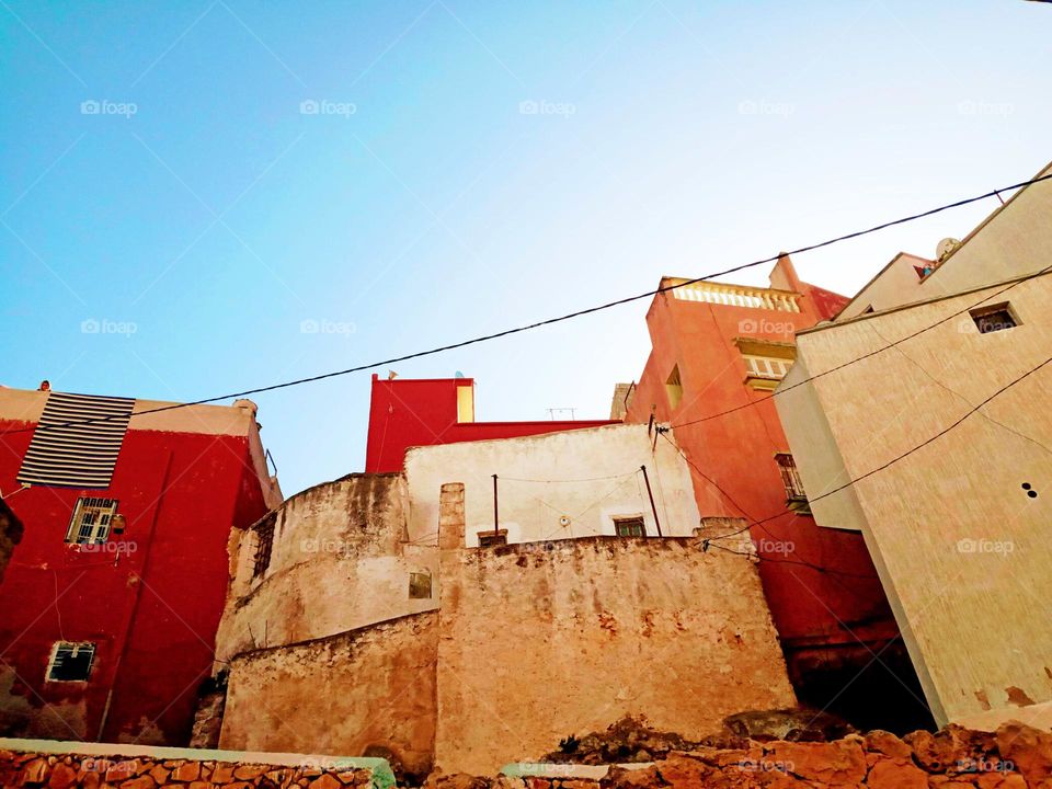 Old  house's in Bhalil village of morocco