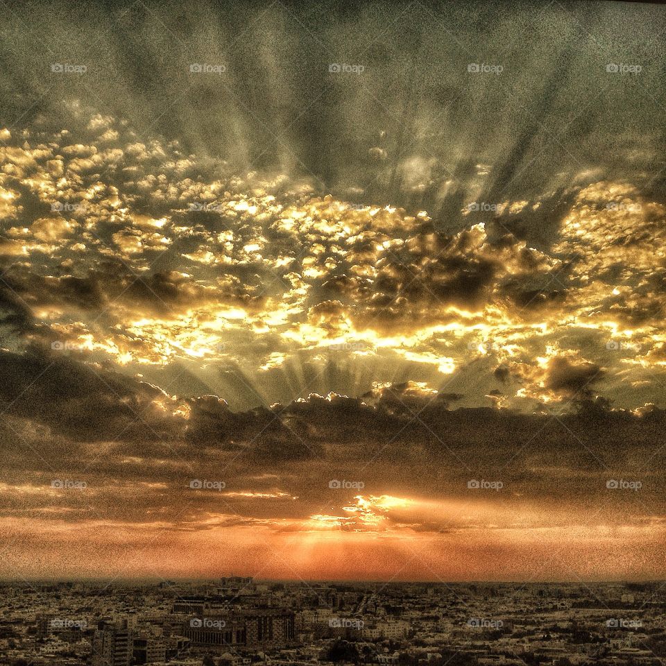 Sunset in Saudi. Taken with my iPhone and edited on ️it