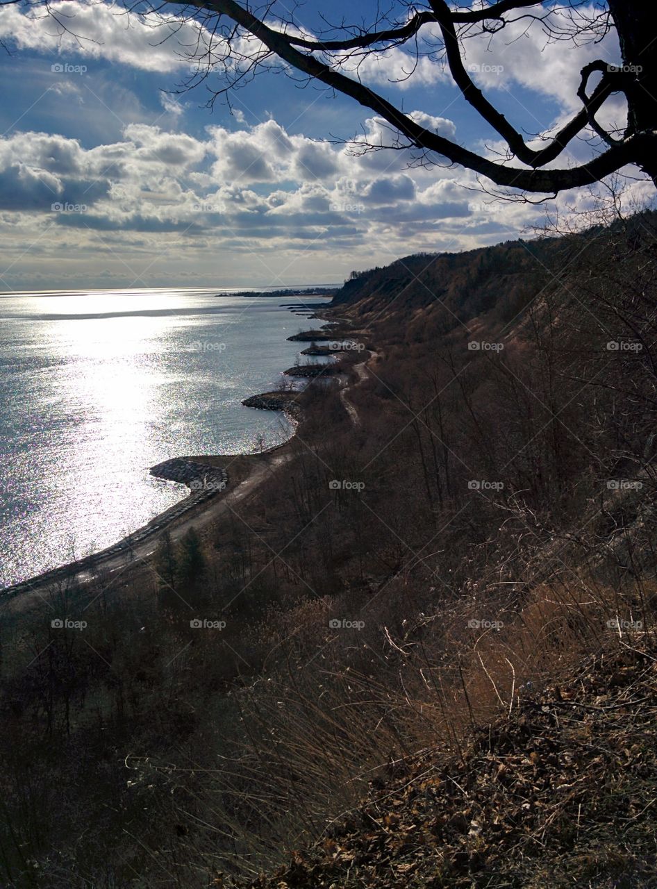 The Scarborough bluffs in early spring