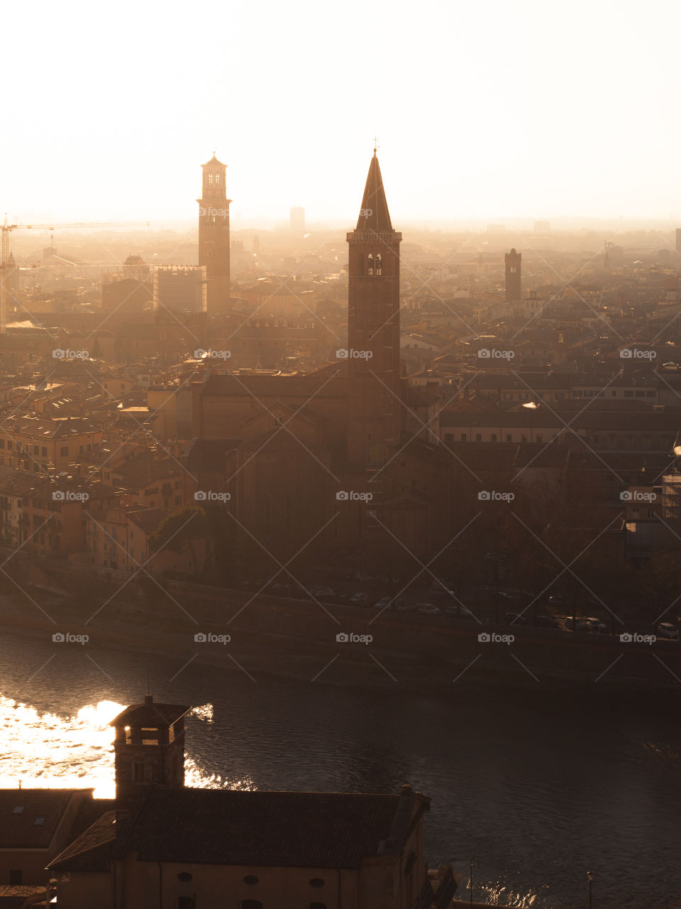 High angle view of cityscape