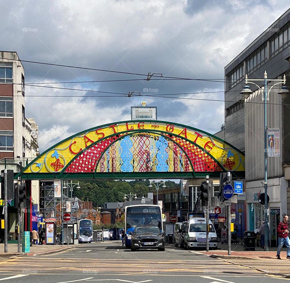 Castlegate sign, Sheffield