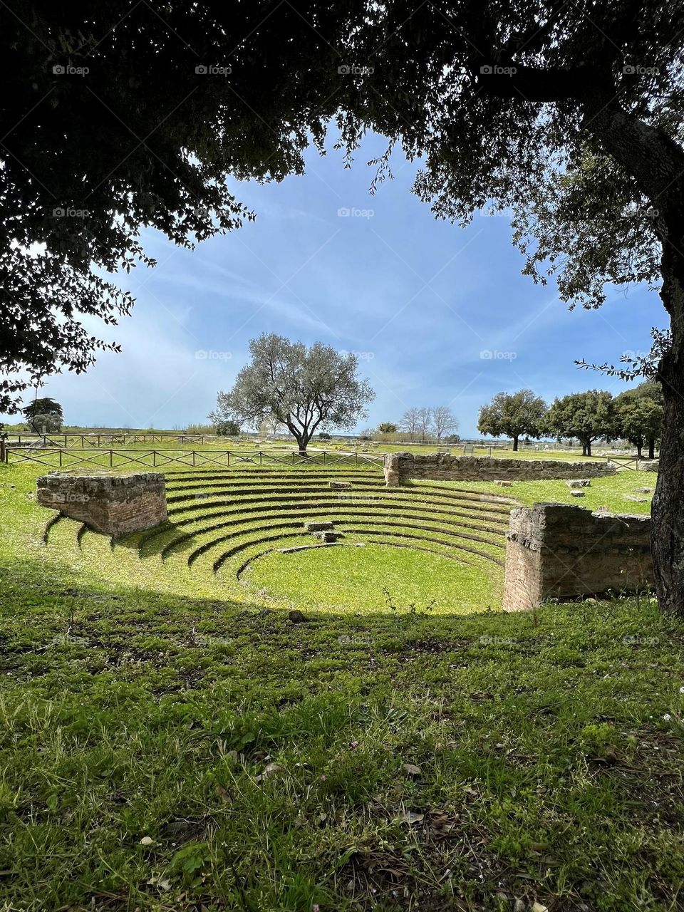 The way to archeological park