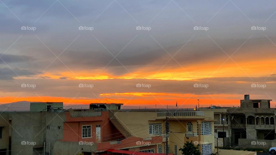 rays among the clouds