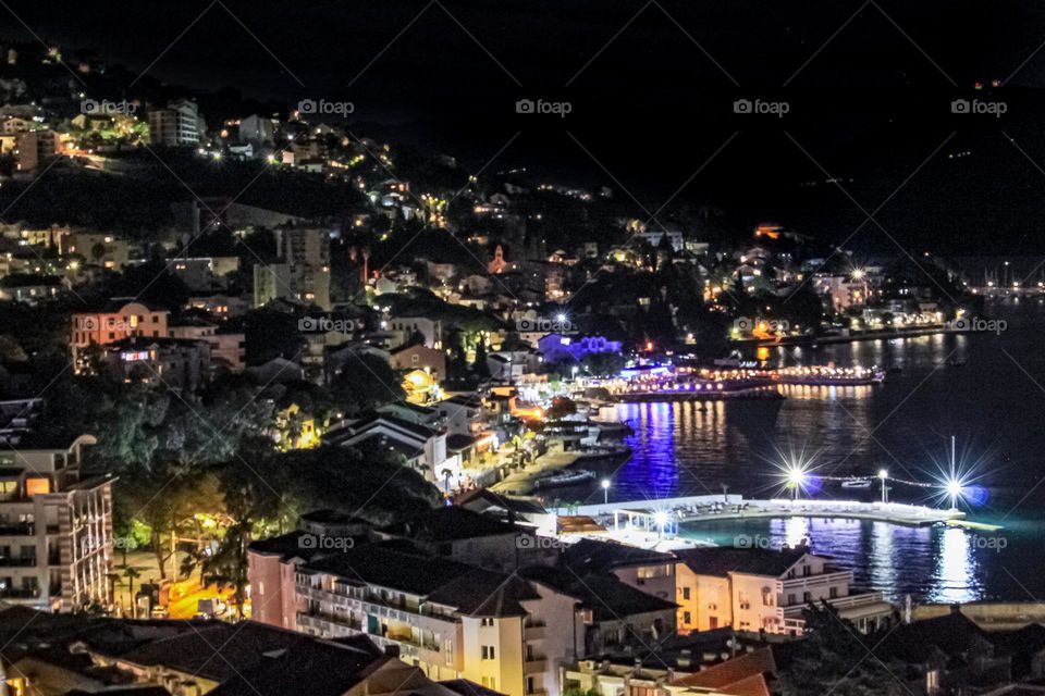 Landscape- Igalo town in Montenegro state