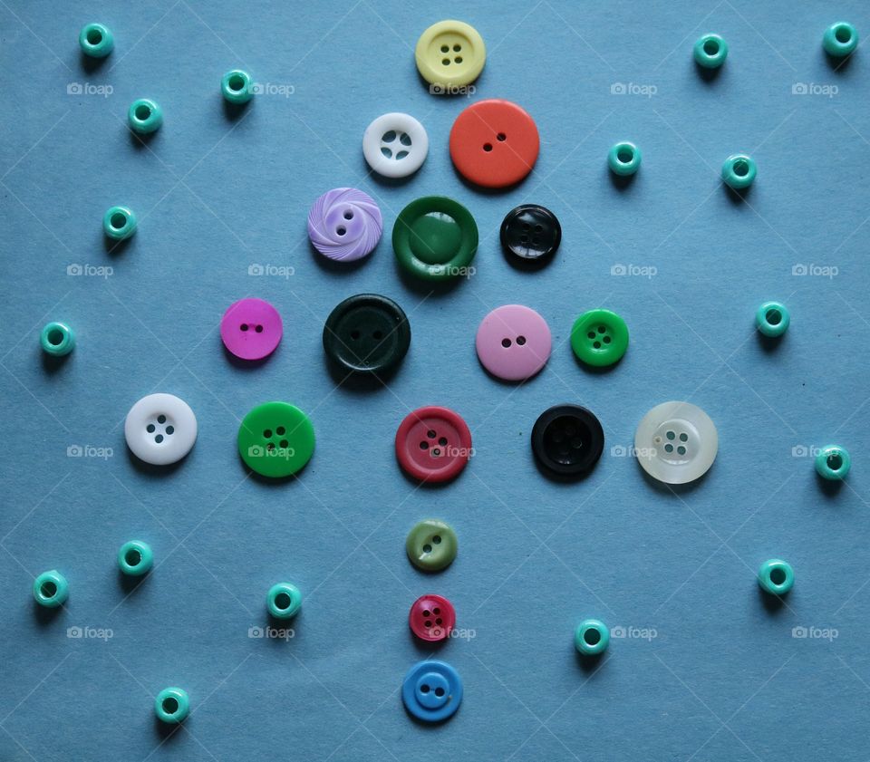 Christmas Tree Buttons