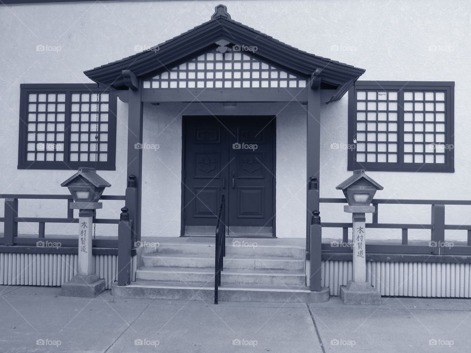 temple. a neighborhood temple in downtown Sacramento