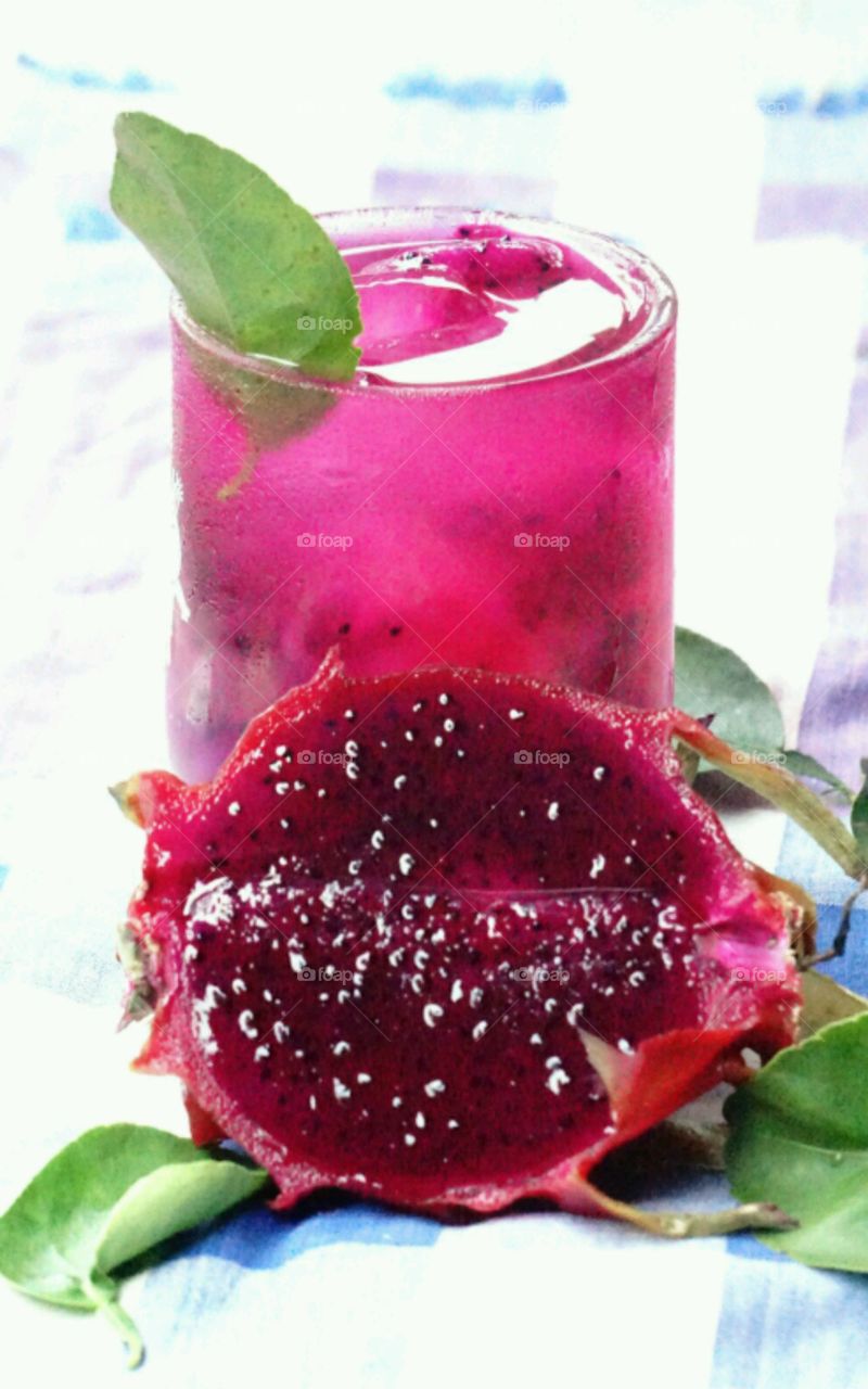 Homemade juice - Dragon fruit