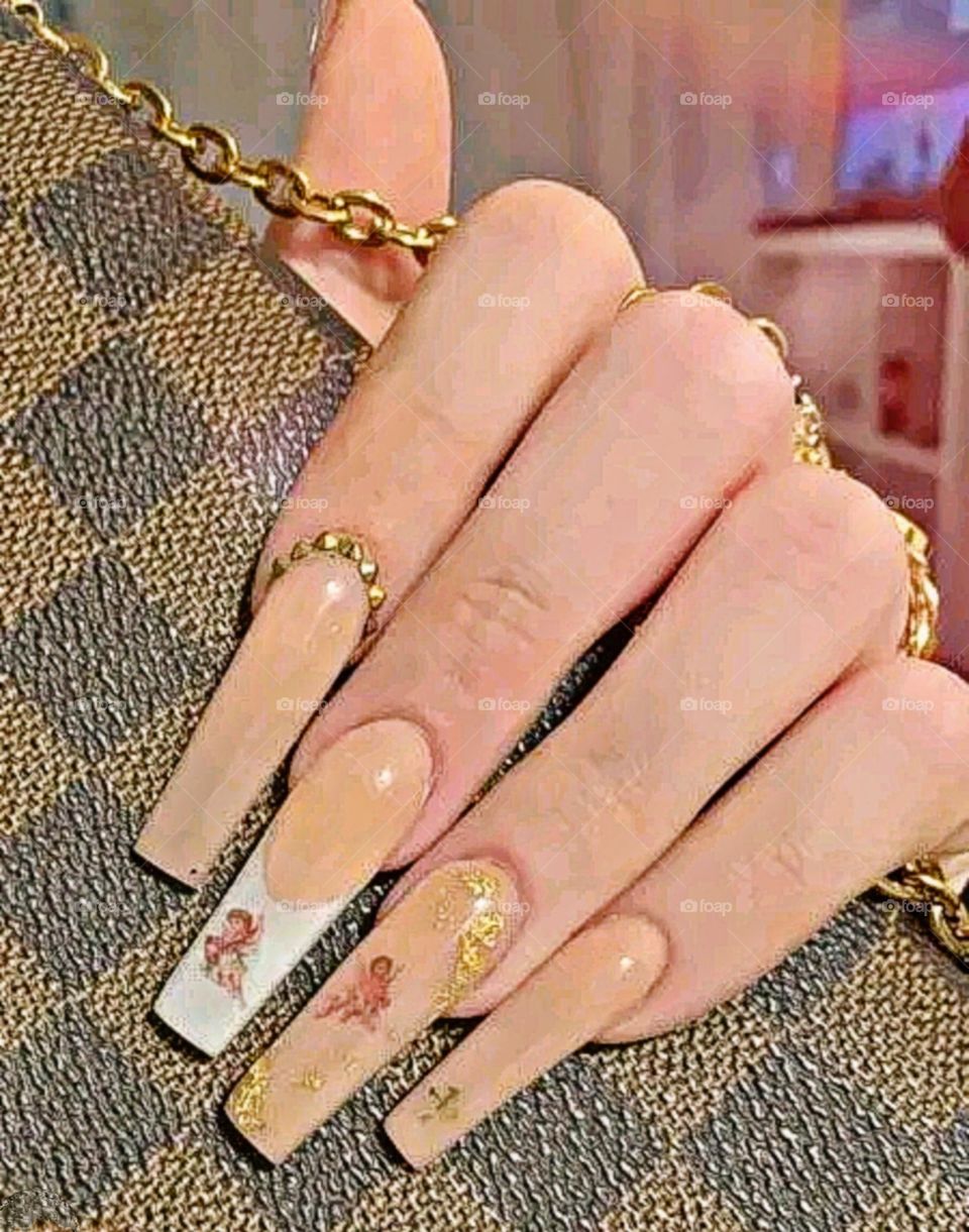 Beautiful and attractive finger nails.