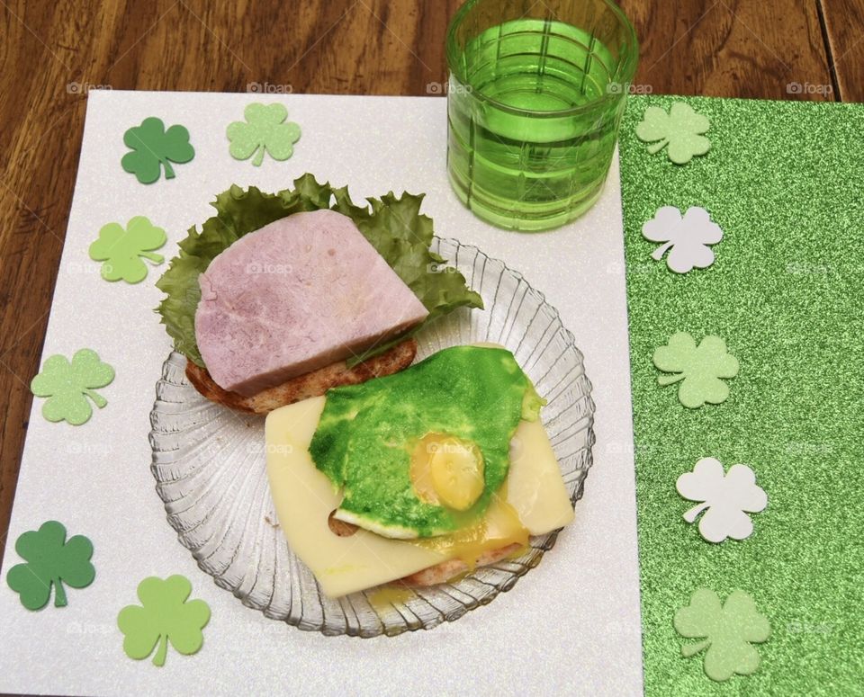 Sandwich, Green eggs and ham