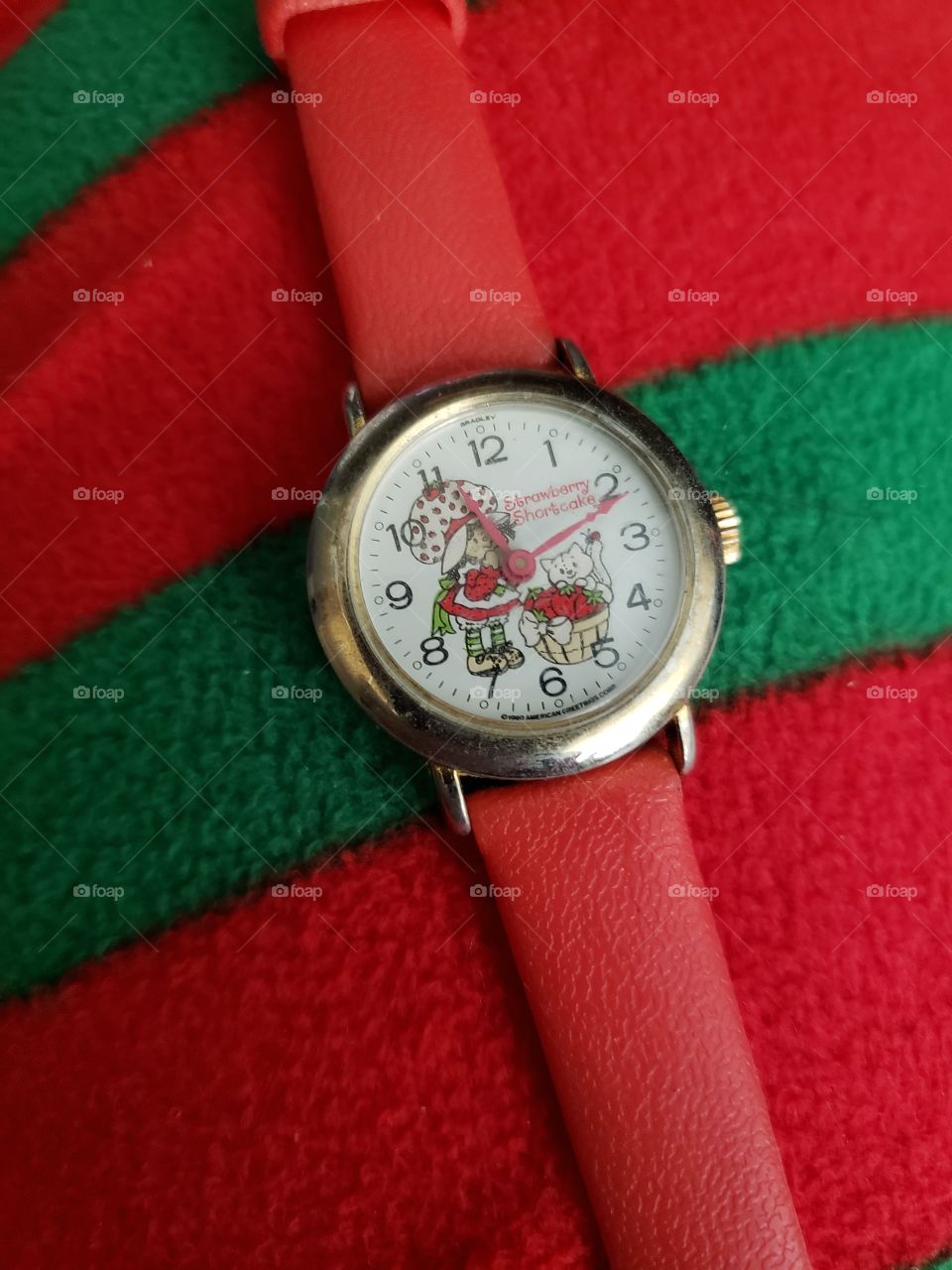 my strawberry shortcake watch from my 10th birthday. I love cleaning and finding old gems.