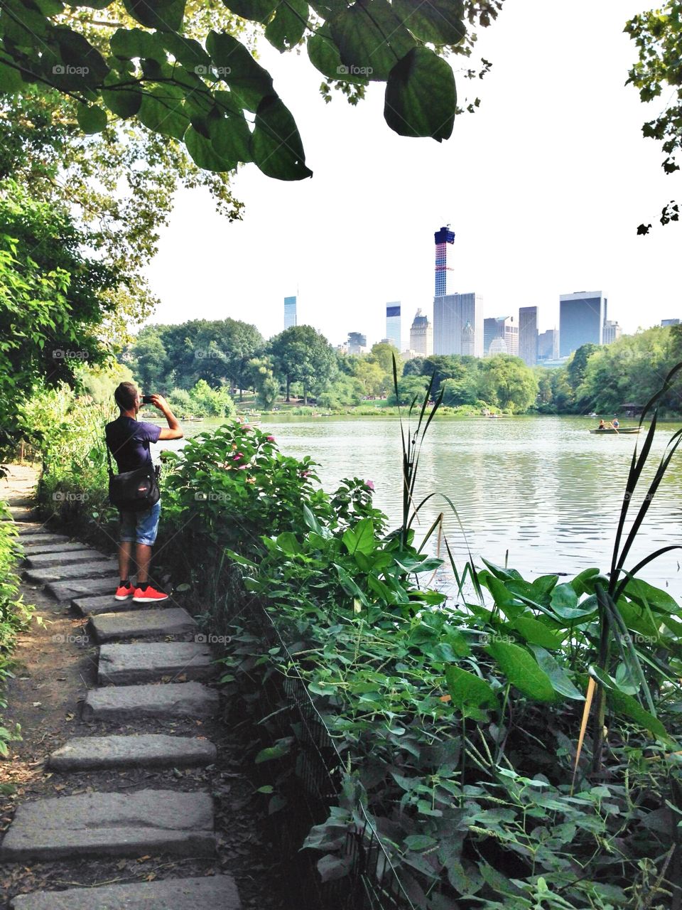 Man in the park. CENTRAL park