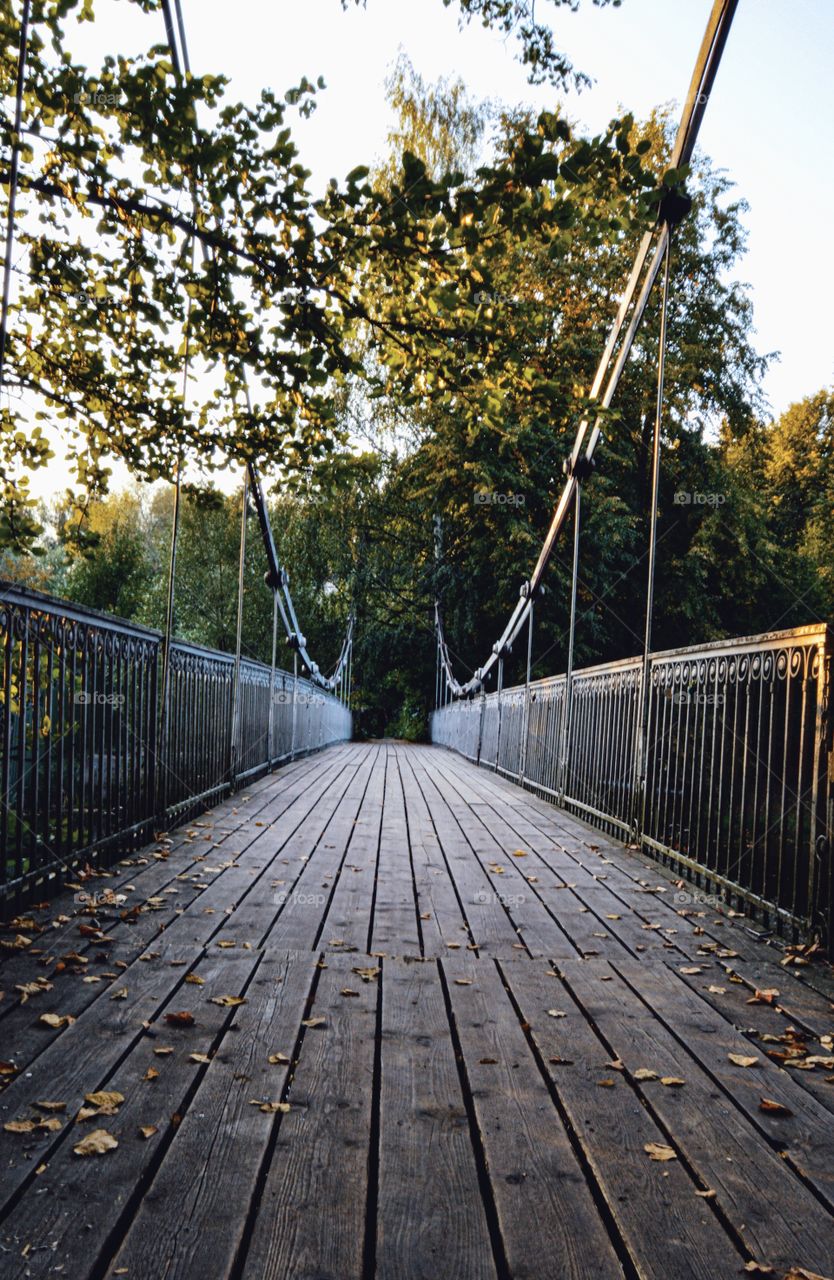 The bridge with the "castles of love"
 
Is a sacred symbol of change and transition from one state to another. Here the newlyweds hang locks, throw the keys into the pond
