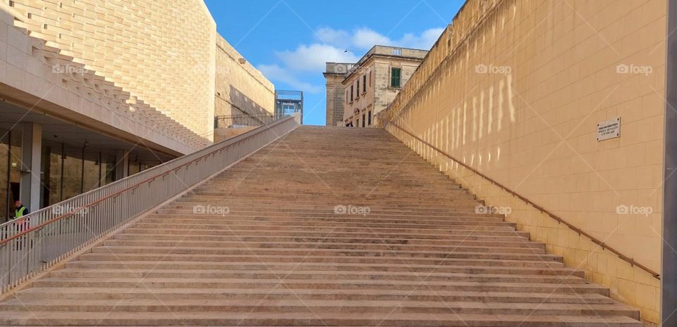 Stairs, view from below
