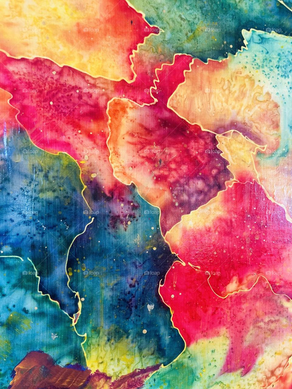 Pride colors in painting 