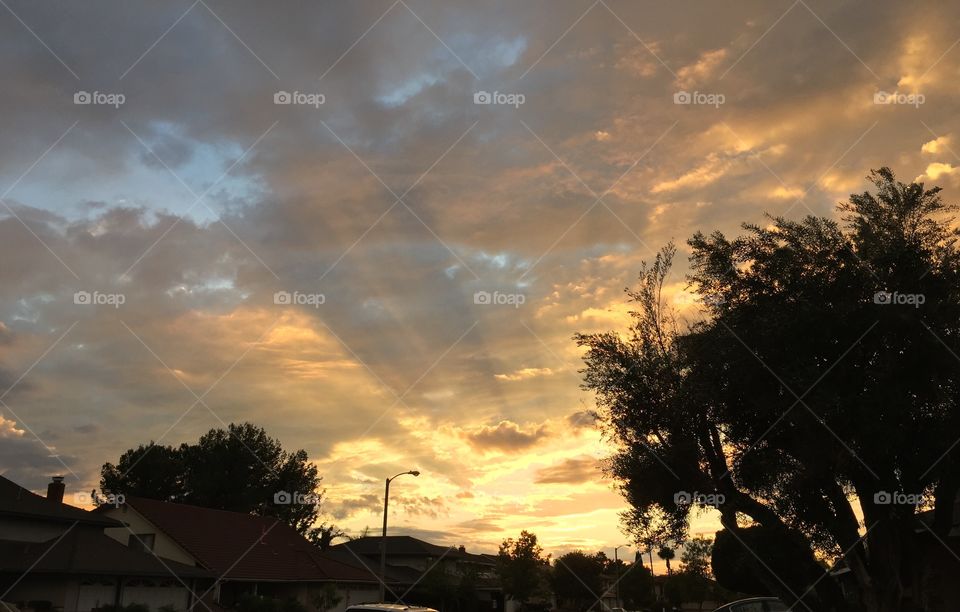 Beautiful sunset in Southern California 