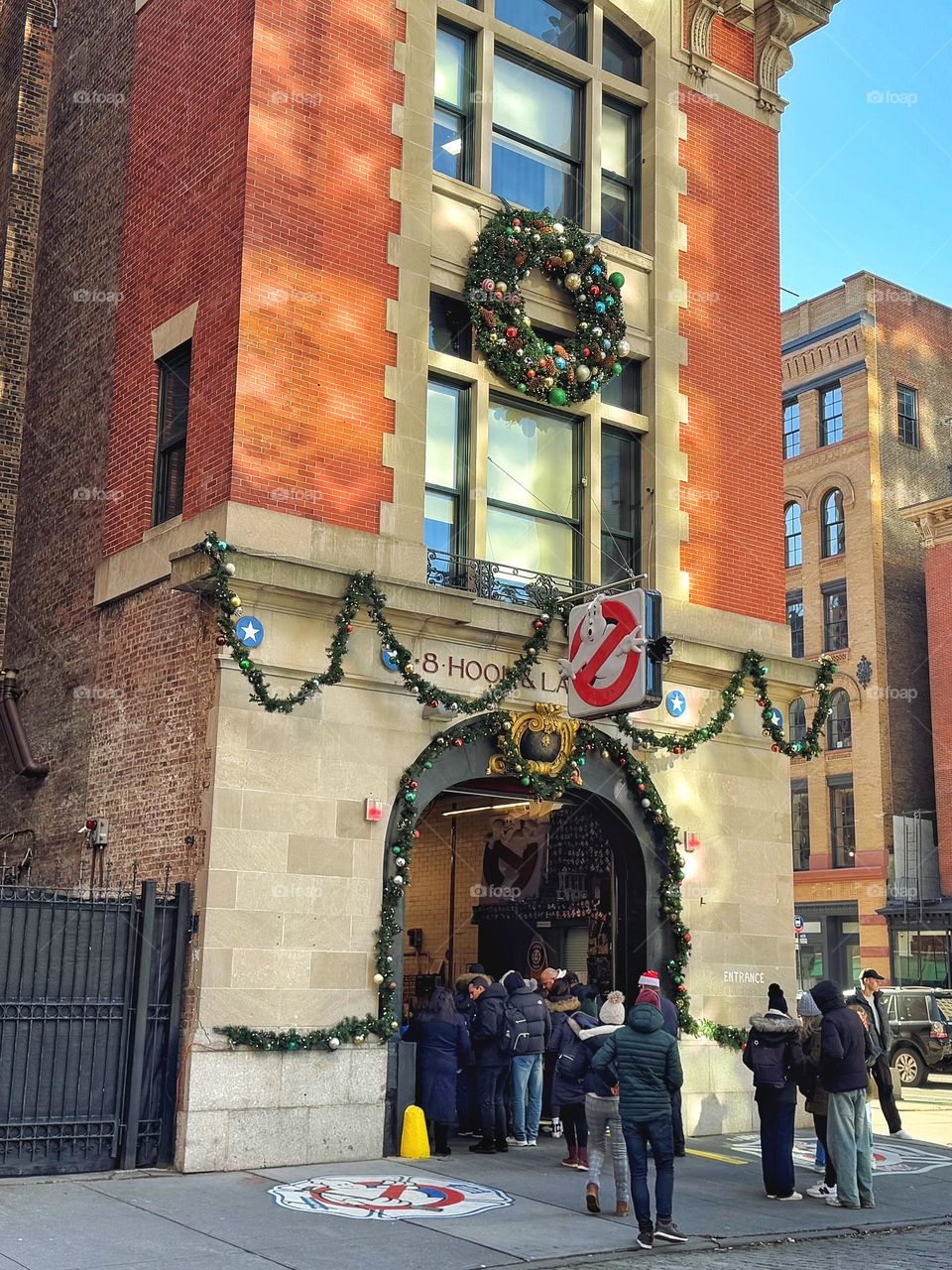 Christmas at the Ghostbusters Fire Station 